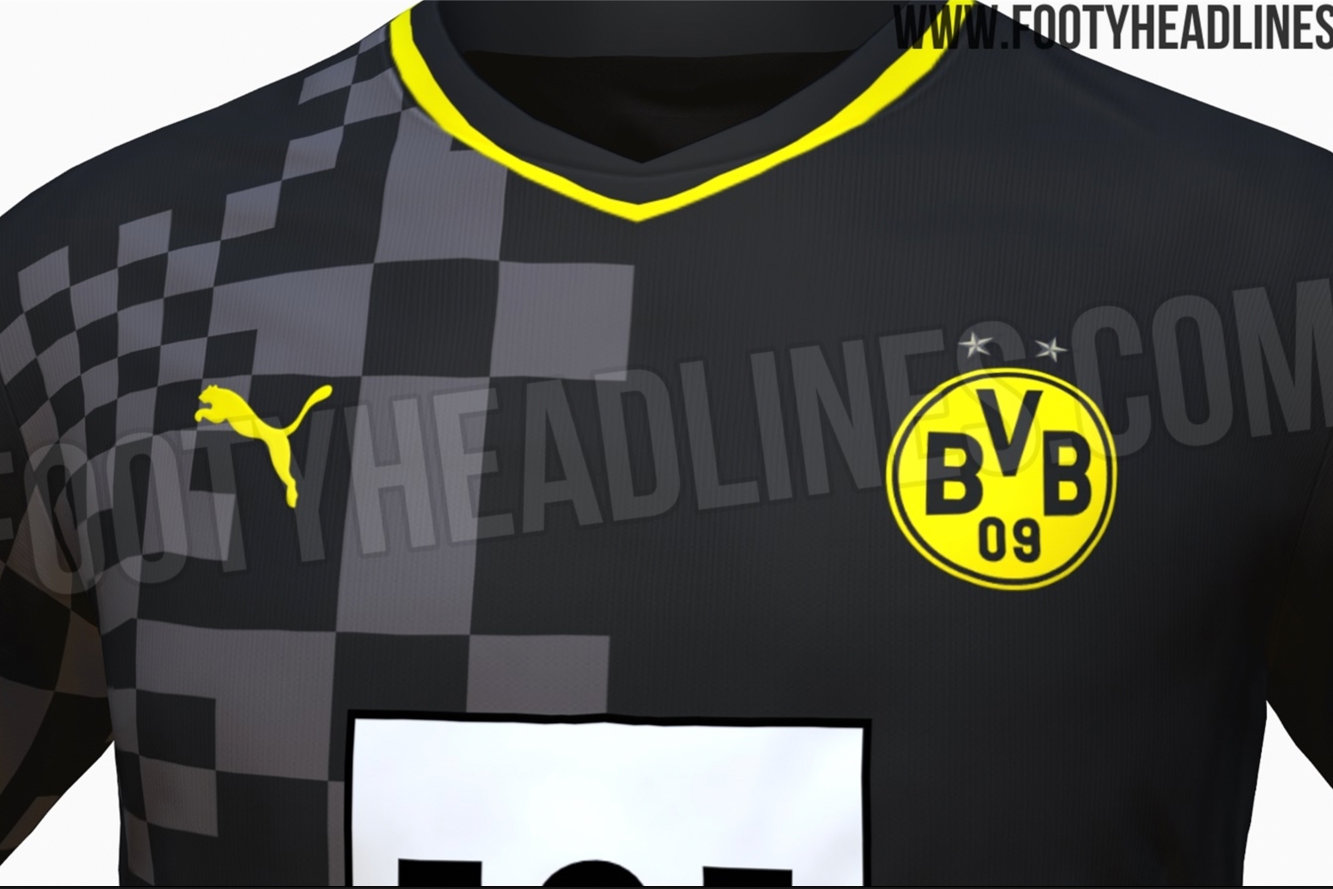So soll das BVB-Auswärtstrikot für die Saison 2022/23 aussehen.