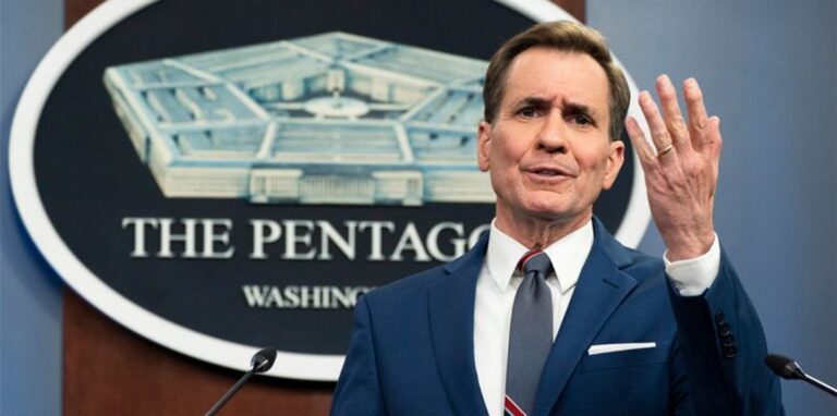 Pentagon-Sprecher John Kirby während eines Presse-Briefings in Washington.