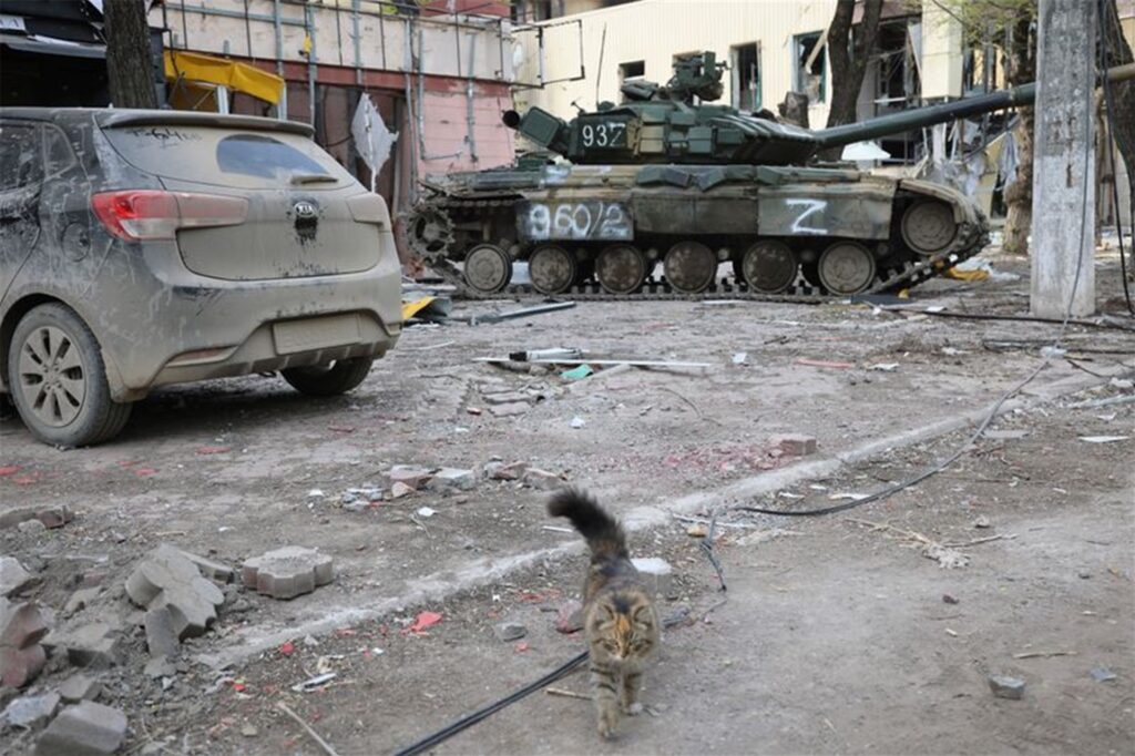 Die Stadt Mariupol in der Ostukraine ist inzwischen weitgehend unter russischer Kontrolle.