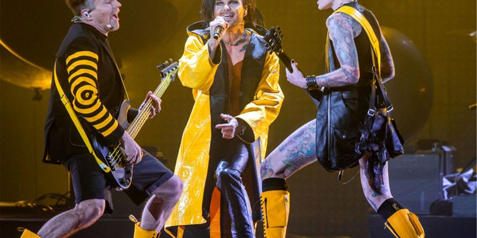 The Rasmus aus Finnland spielen ihren Titel «Jezebel» bei einer Probe für den Eurovision Song Contest (ESC).