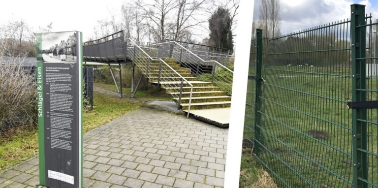 Auf dem Zechengelände Schlägel & Eisen verletzte sich ein Jugendlicher schwer an einem Metallzaun.