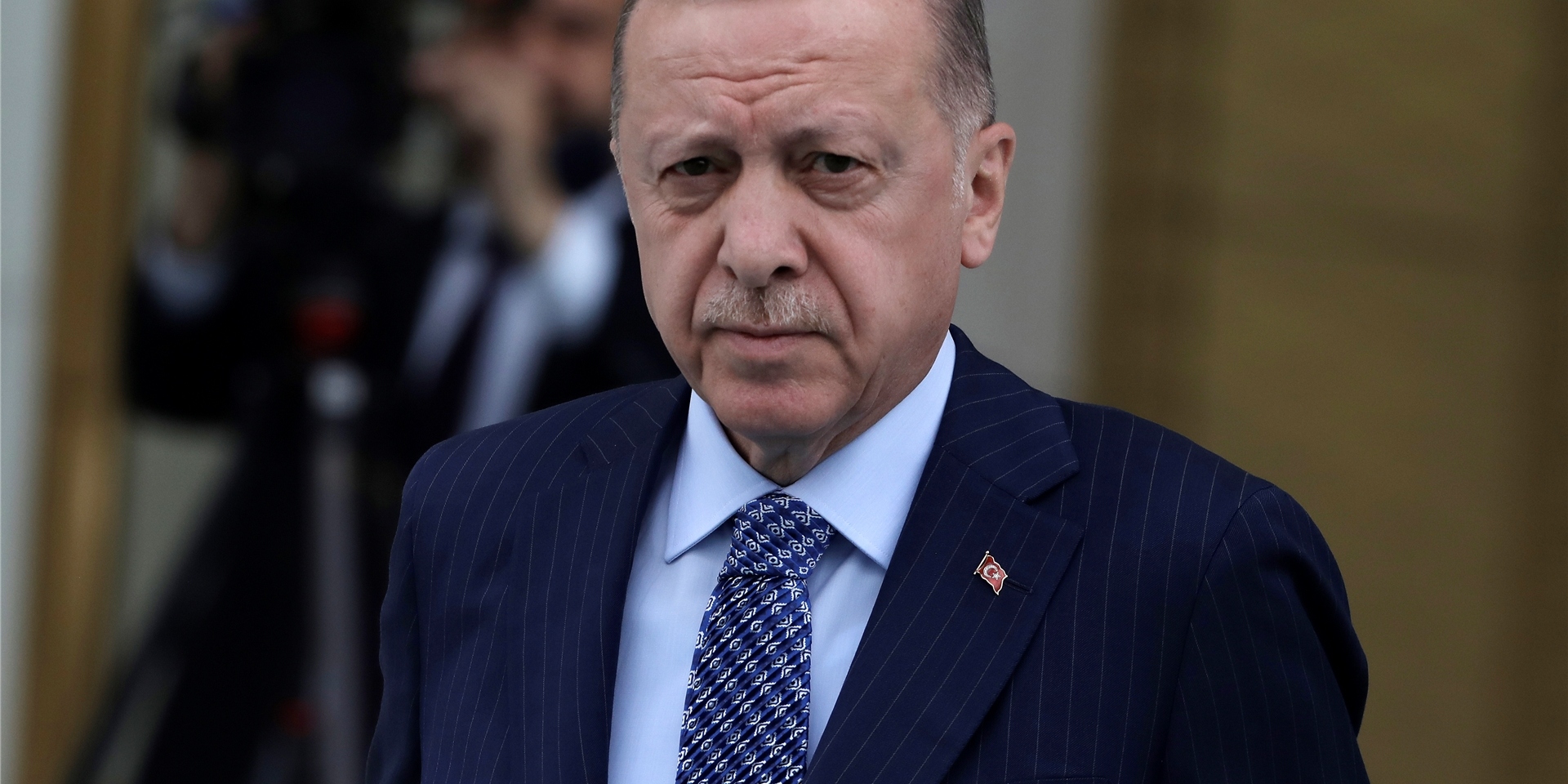Recep Tayyip Erdogan, Präsident der Türkei, kommt zu einer Zeremonie im Präsidentenpalast.