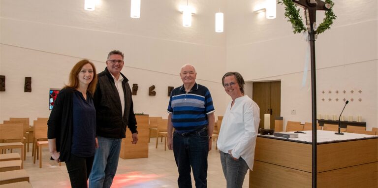 Bianca Gawollek, Pfarrer Dr. Stephan Rüdiger, Johannes Overbeck und Claudia Esser