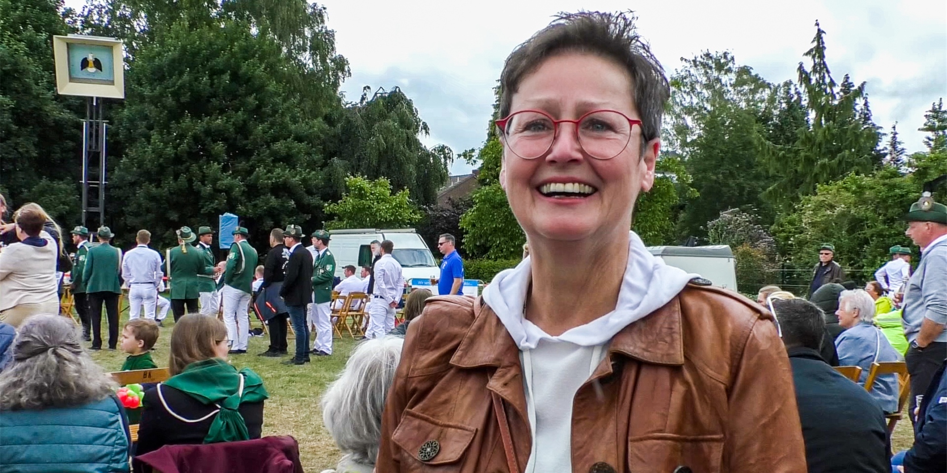 Schützen und Besucher auf der Hardt ließen gerne Grüße da.
