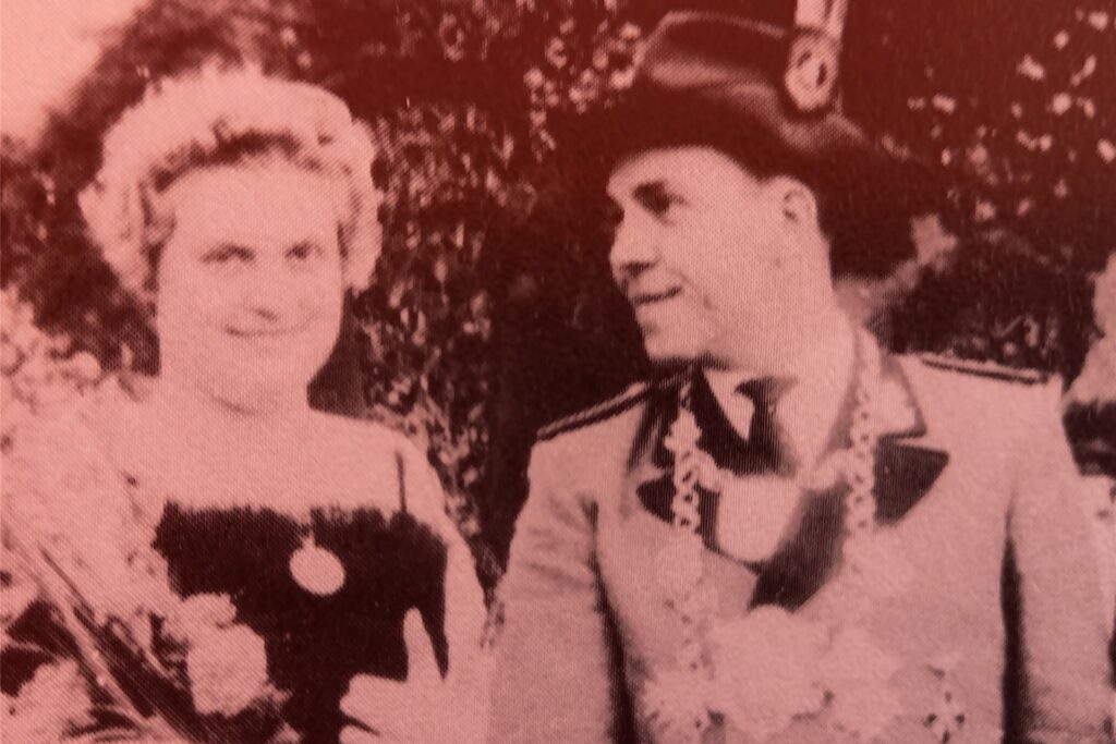 Diamantkönigspaar von 1960-62 Ferdinand Sax & Ingrid Krietemeyer (+)