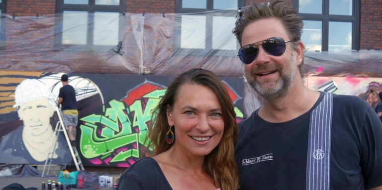 Stefanie Krieger und Andreas Weidner luden zur Premiere des Pütt-Art-Festivals.