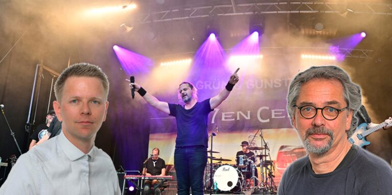 Tobias Weckenbrock findet die Entscheidung falsch, Thomas Schroeter kann sich nachvollziehen: Ckü-Besucher zahlen dieses Jahr erstmals Eintritt für den Auftritt von Seven Cent.