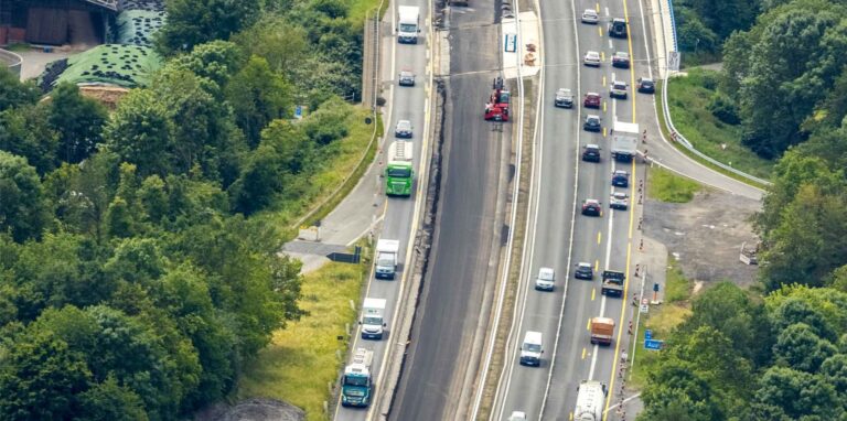 Baustelle A 31 bei Dorsten