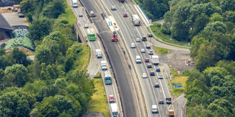 Baustelle A 31 zwischen Kirchhellen und Dorsten