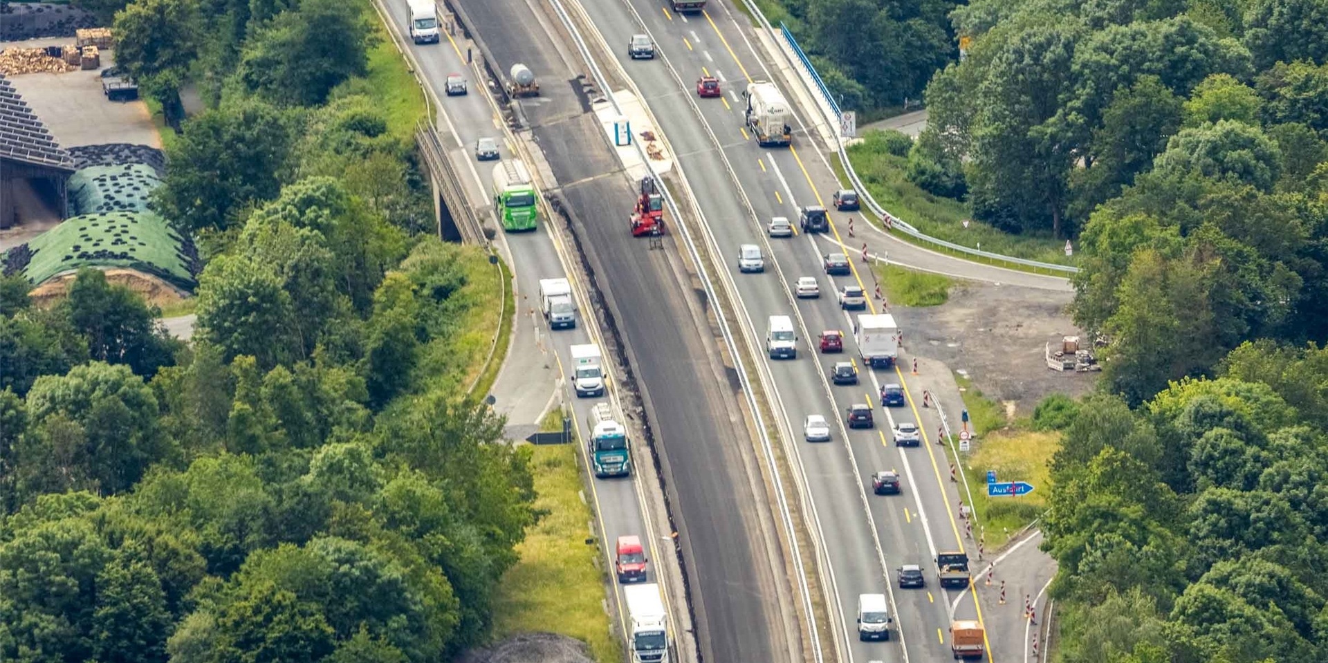 Baustelle A 31 zwischen Kirchhellen und Dorsten