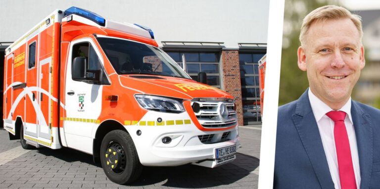 CDU-Fraktionsvorsitzender Sebastian Scheer beantragt, dass das Bauvorhaben für das neue Feuerwehr-Gerätehaus an der Backumer Straße vergrößert werden soll.