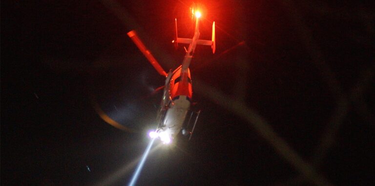 Die Polizei war mit einem Hubschrauber über Herten im Einsatz.