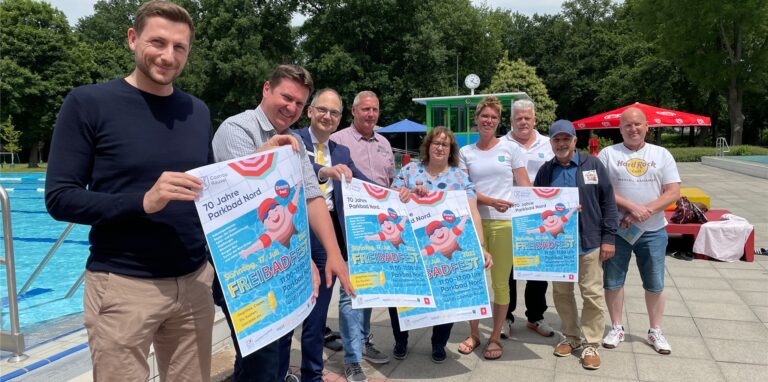 Das Parkbad Nord feiert am 17. Juli 2022 das Freibadfest.