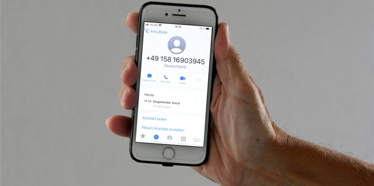 Fake-Anrufe auf dem Handy: Unter anderem mit dieser Nummer versuchen Betrüger die Europol-Masche.