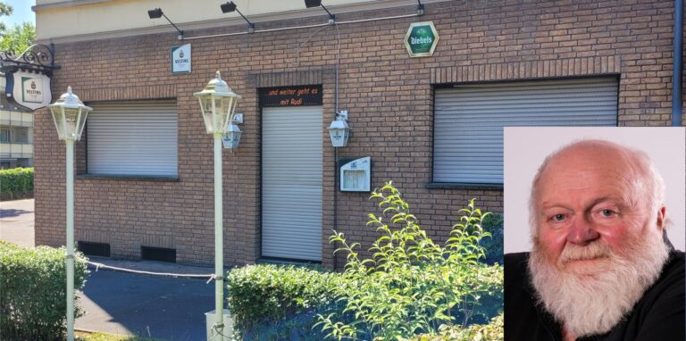 Eine geschlossene Gaststätte
