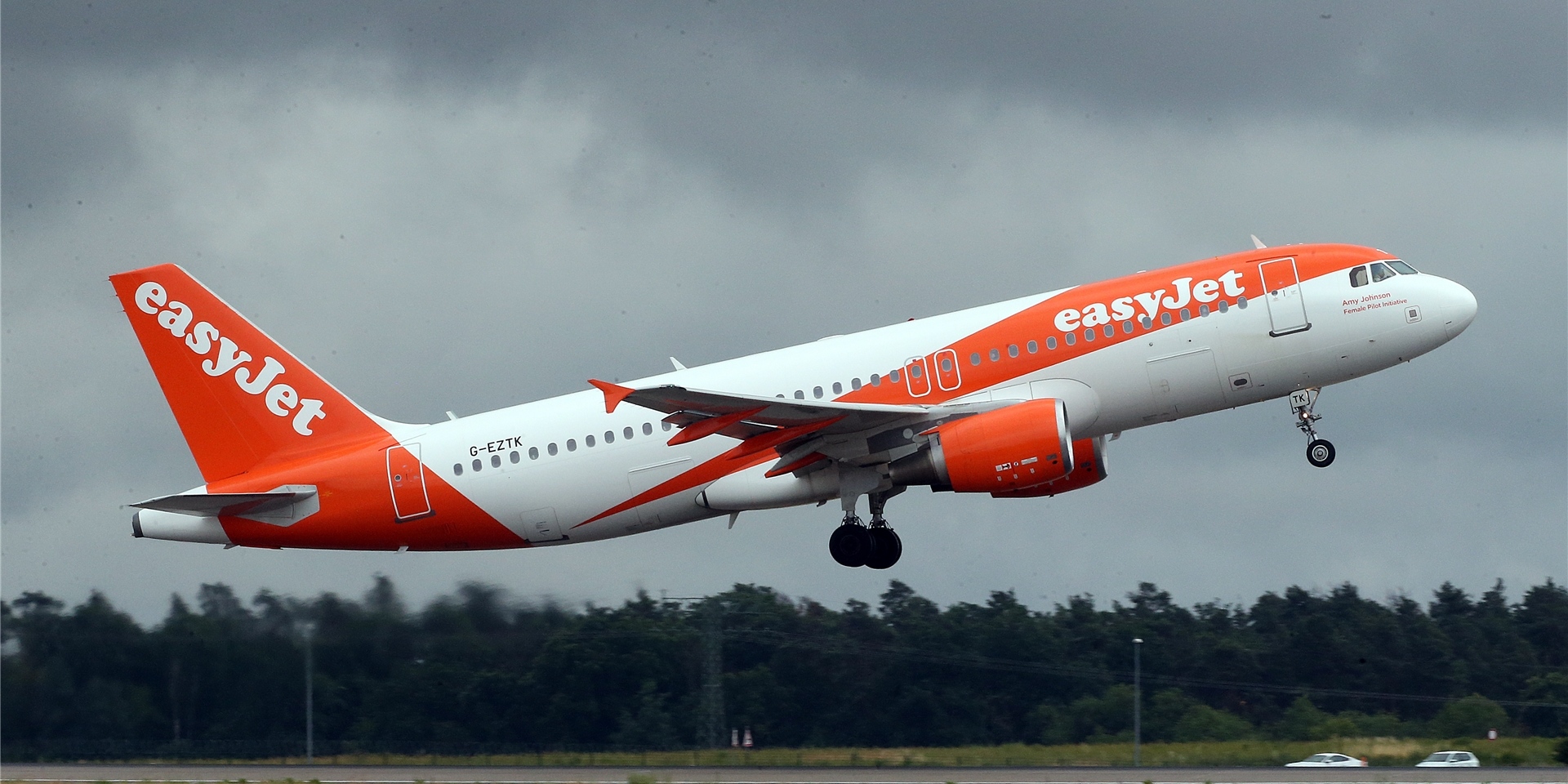 Eine Maschine der Airline Easyjet.