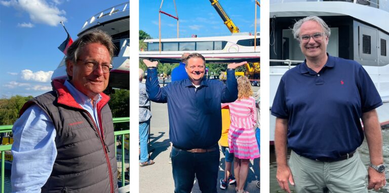 Benno Schrief, Andreas Stegemann und Carsten Schier (v.l.) haben in Interviews Rede und Antwort zur Möwe gestanden.