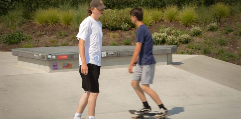 Viele Jugendlichen nutzen den neuen Skatepark in Dorsten.