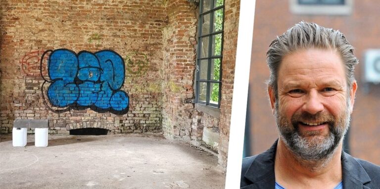 So beschmiert fand Andreas Weidner am Donnerstagmittag eine Wand in der Orangerie vor.