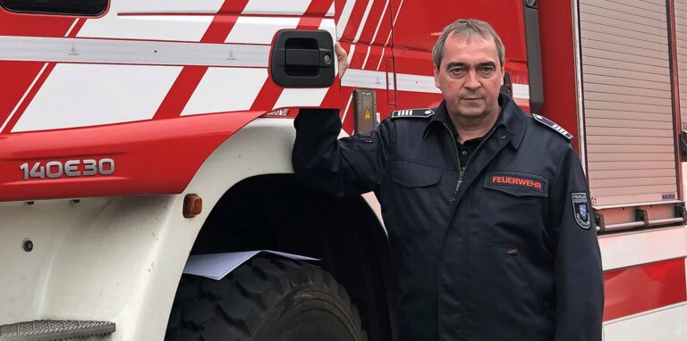 Werner Schulte, der Leiter der hauptamtlichen Feuer- und Rettungswache.