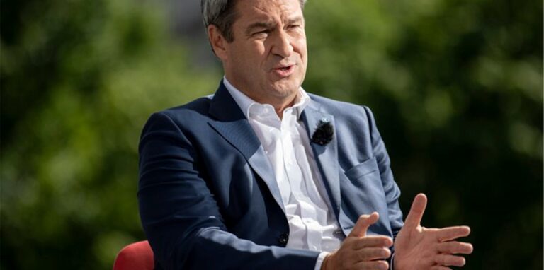 Markus Söder (CSU), Parteivorsitzender und Ministerpräsident von Bayern, in Berlin.