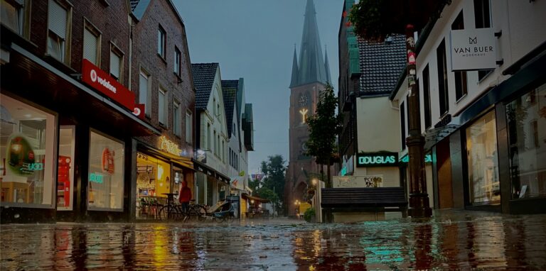 Noch heute soll es in Haltern am See regnen und gewittern.