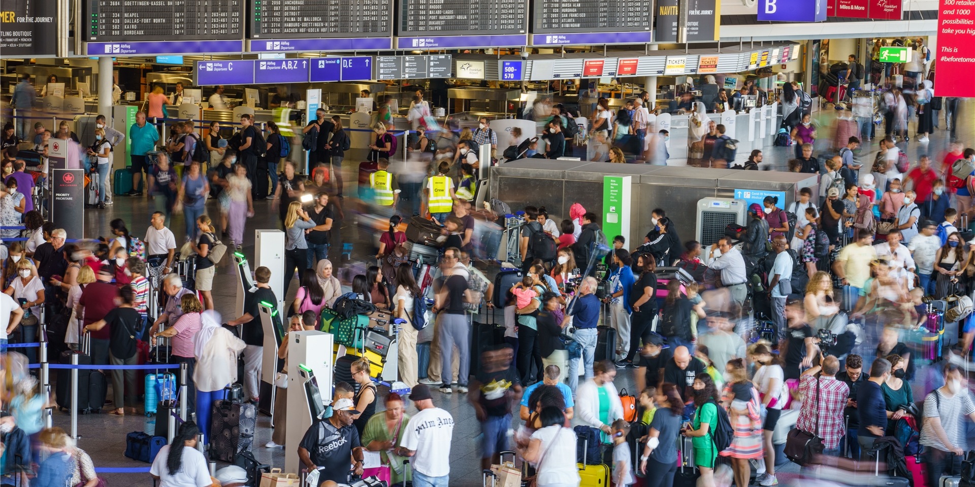 Chaotische Zustände am Flughafen