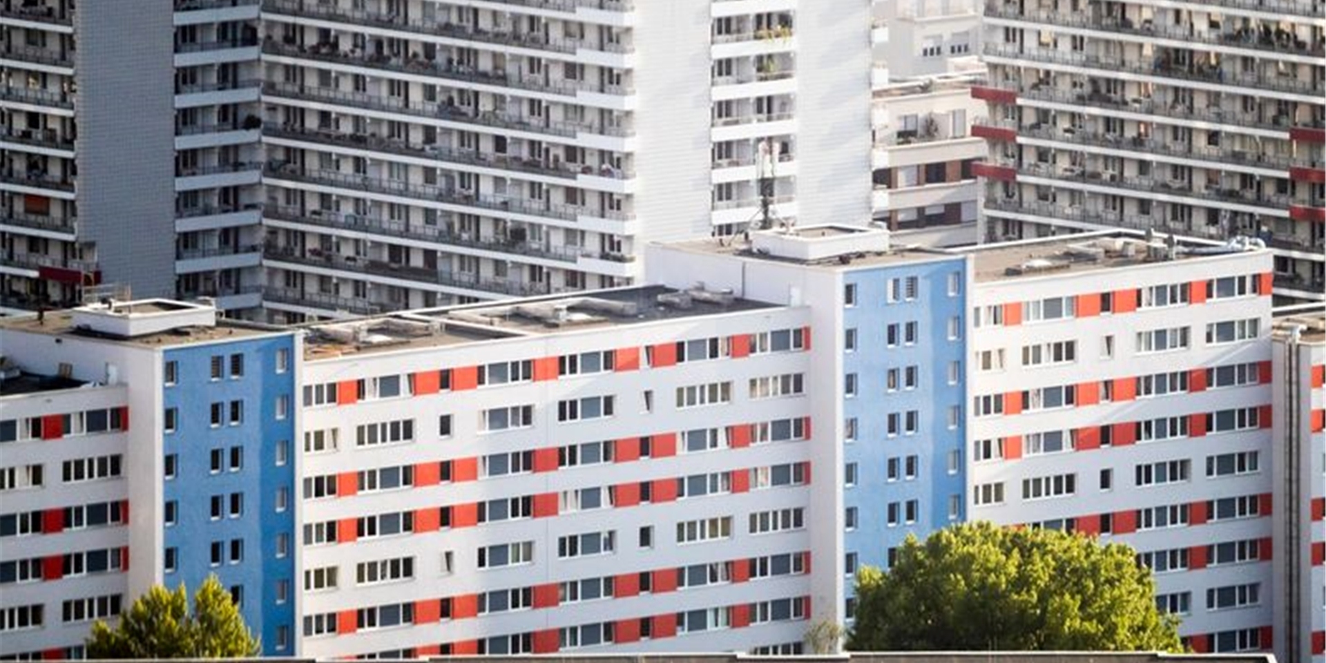 Blick auf ein Wohnheim für Studierende