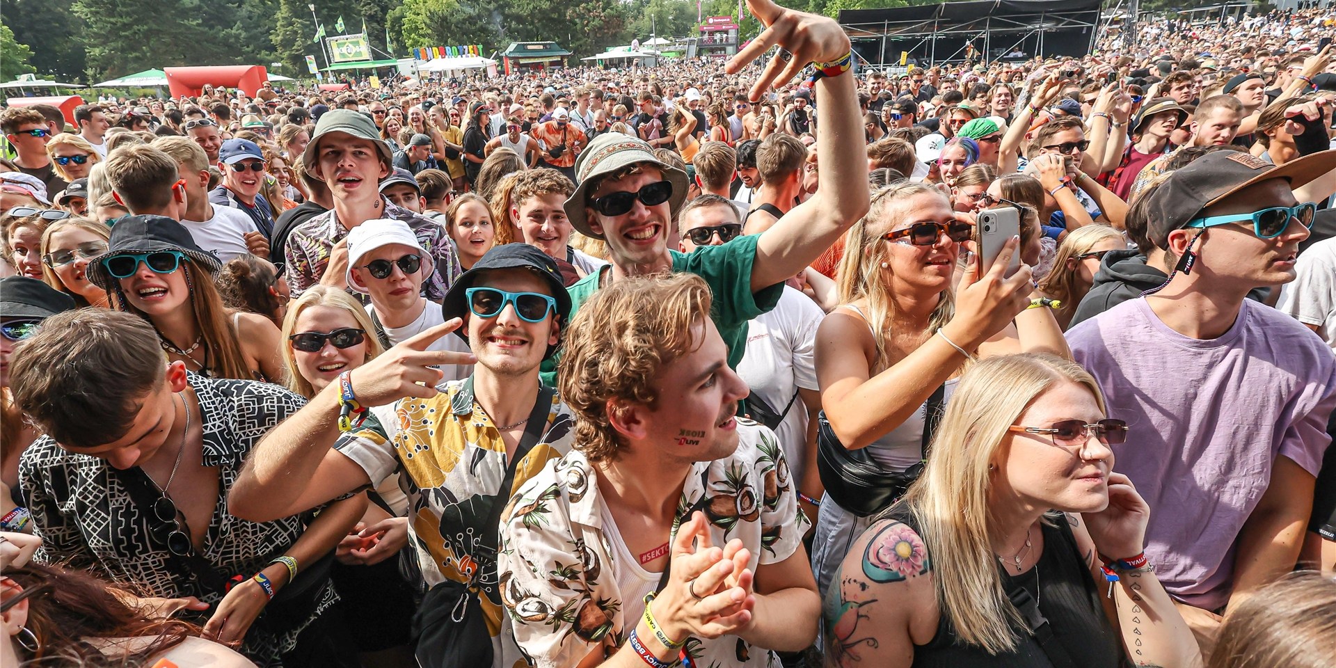 Beste Laune herrschte beim Juicy Beats im Westfalenpark.