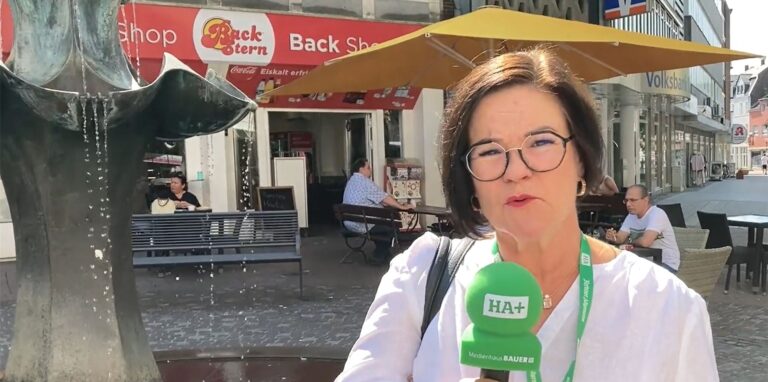 Abkühlung gibt es in den kommenden heißen Tagen unter anderem an den Brunnen in der Hertener Fußgängerzone. HA-Redakteurin Carola Wagner hat außerdem mit Experten in unserer Stadt gesprochen, was man sonst noch bei Hitze alles beachten sollte.