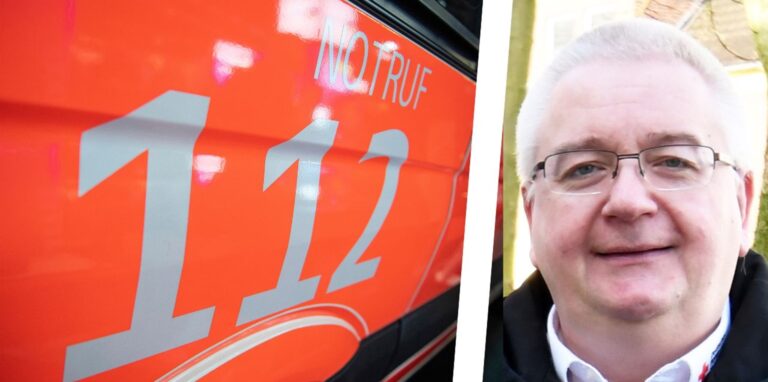 Die Nummer in der Not: Vor einem Anruf bei der 112 sollten Menschen, denen es nicht gut geht, keinesfalls zurückschrecken, meint Ralph Hoffert, Vorstand des Hertener DRK.