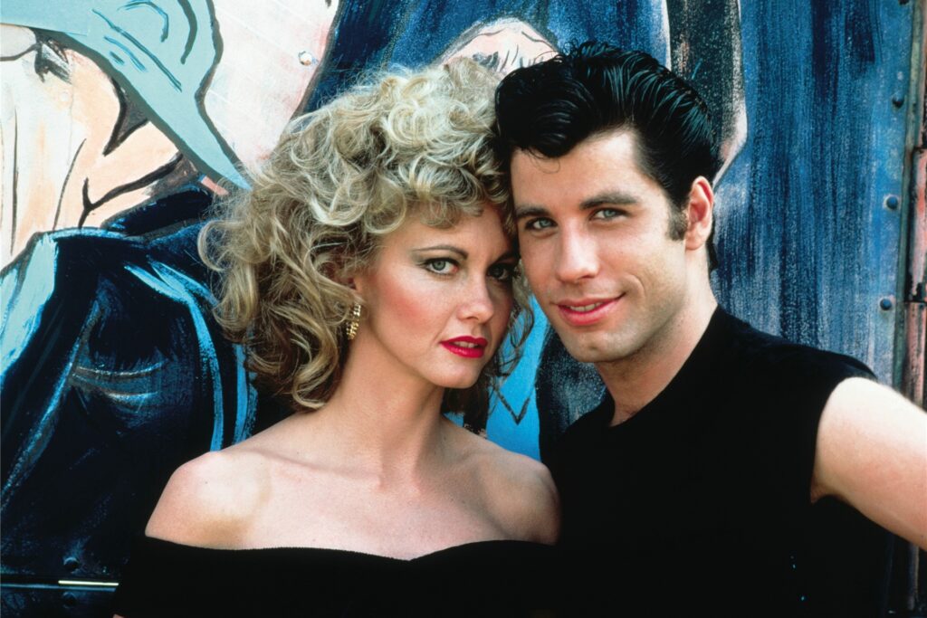 Olivia Newton-John als «Sandy» und John Travolta als «Danny» aus dem Film «Grease». Olivia Newton-John als «Sandy» und John Travolta als «Danny» aus dem Film «Grease».
