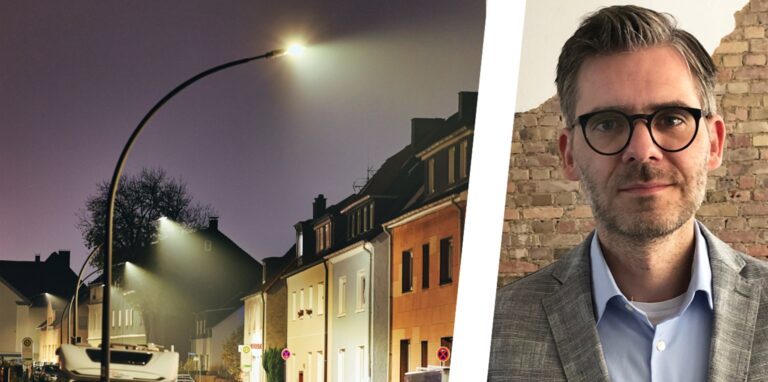 Die Straßenbeleuchtung in Castrop-Rauxel wird gerade komplett auf LEDs umgestellt. Das spart jede Menge Energie, so Stadtwerke-Chef Jens Langensiepen.