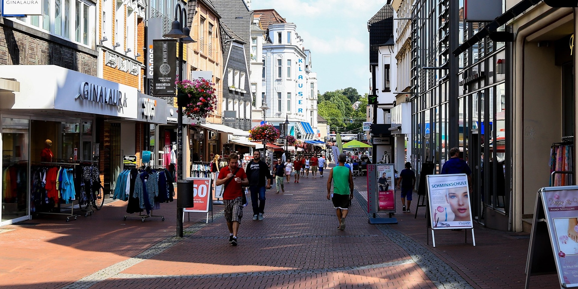 Ansicht der Kunibertistraße in Recklinghausen.