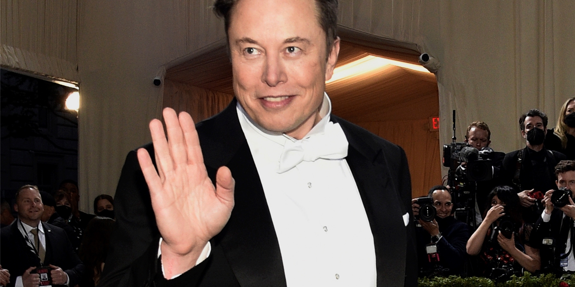 Elon Musk nimmt an der Benefizgala in New York teil.