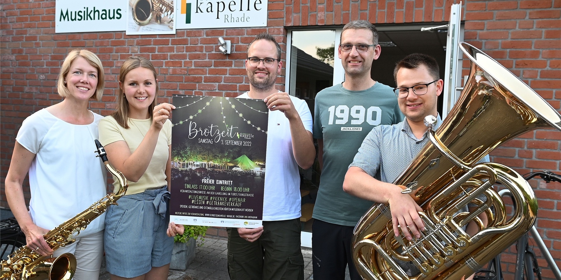 Das Organisationsteam der Rhader „Brotzeit“