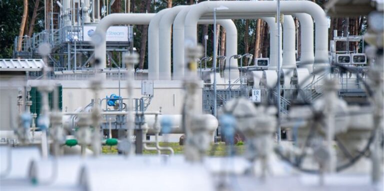 Die Gasempfangsstation der Ostseepipeline Nord Stream 1 im mecklenburgischen Lubmin.