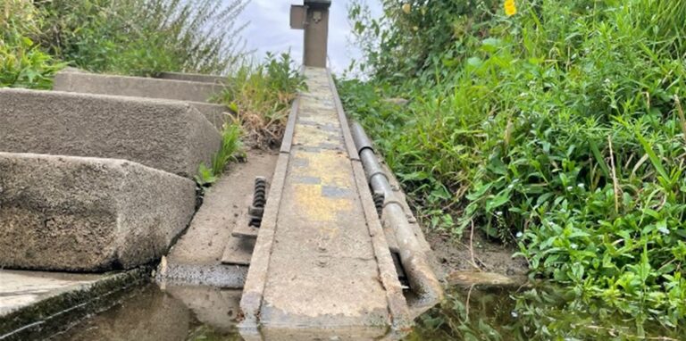 Pegelhäuschen an der Lippe in Dorsten