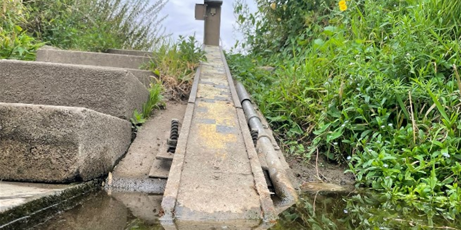Pegelhäuschen an der Lippe in Dorsten