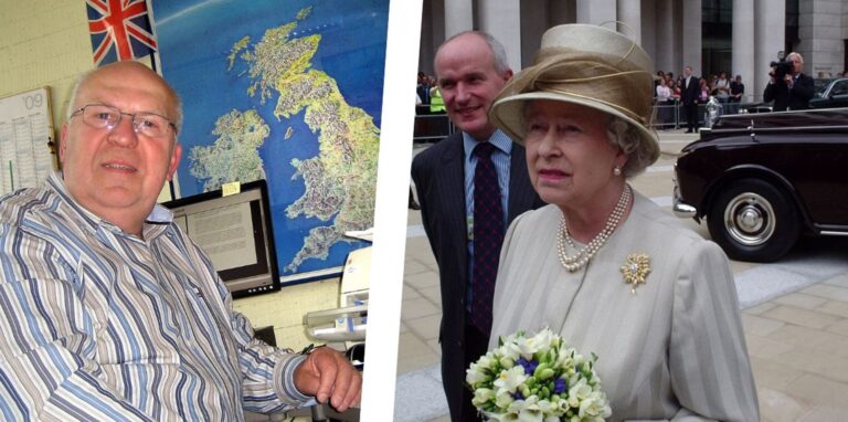 England-Fan Werner Waschk, hier auf einem Archivfoto in seinem früheren Büro in der EKS,  berichtet von seiner überraschenden Begegnung mit Queen Elizabeth in London.