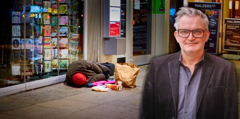 Gegen Nachtlager in Geschäftseingängen will der Cityring-Vorsitzende Tobias Heitmann einen privaten Sicherheitsdienst einsetzen.