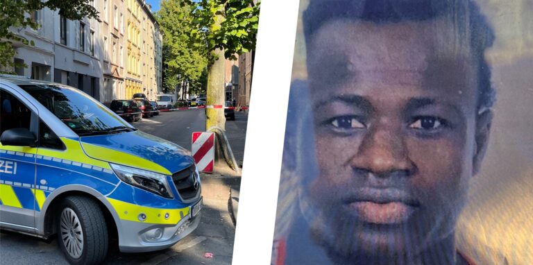 Der Einsatzort auf der Holsteiner Straße wurde von der Polizei abgesperrt.