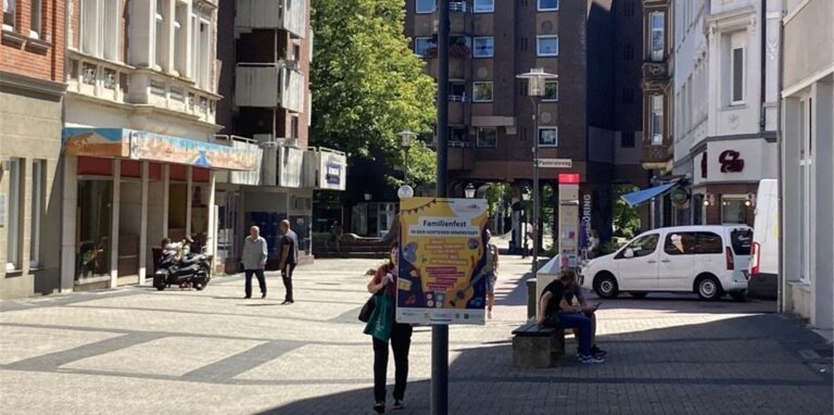 Ein Blick in die südliche Hertener Innenstadt.