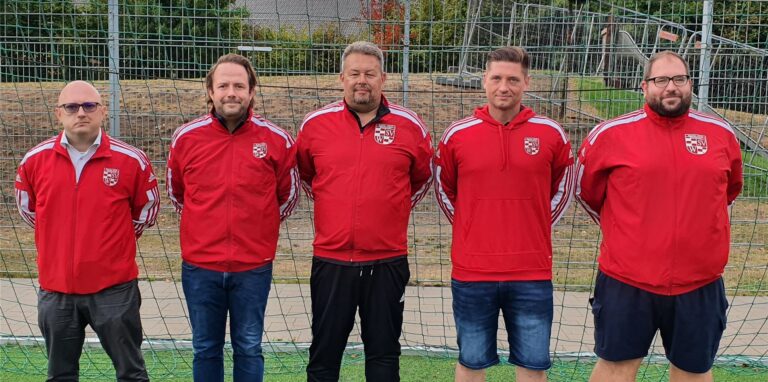 Der neue Vorstand des SV Westerholt (v.l. Heiko Weibel, Dennis Reichel, Mike Netta, Denny Monkowski und Marco Fidorra).