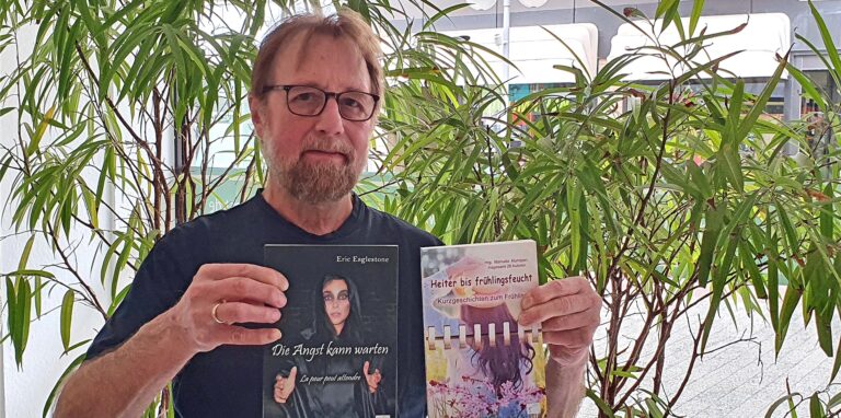 Eric Eaglestone aus Oer-Erkenschwick präsentiert sein in diesem Jahr neu erschienenes Buch „Die Angst kann warten“