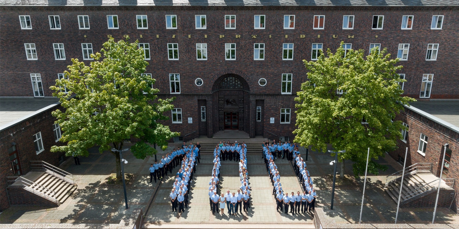 Das Polizeipräsidium Recklinghausen wird 100 Jahre alt.