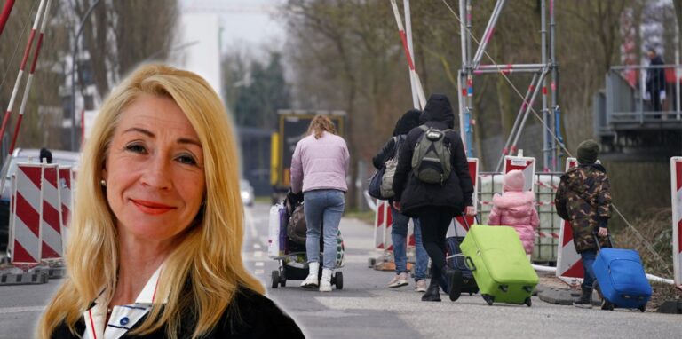 Stadtsprecherin Anke Widow verweist auf die hohe Aufnahmequote der Stadt Dortmund bei Geflüchteten aus der Ukraine.