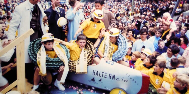 Heinrich Gerding (damals Heinz oder Sturmi genannt) machte seiner Heimatstadt 1970 in Duisburg alle Ehre.
