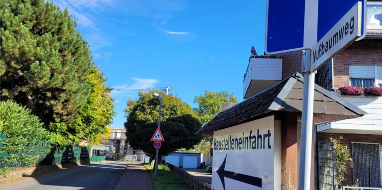 Der Nussbaumweg in Oer-Erkenschwick
