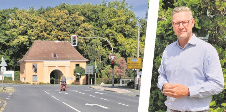 Bürgermeister Carsten Wewers und die Friedhofskreuzung in Oer-Erkenschwick